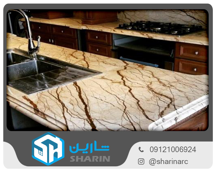 سنگ طبیعی روی کابینت