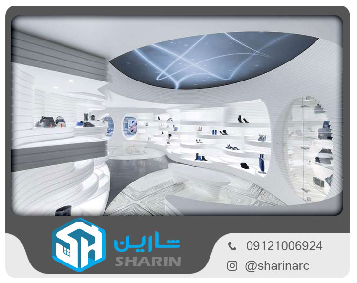 مدل کناف دیوار مغازه بزرگ