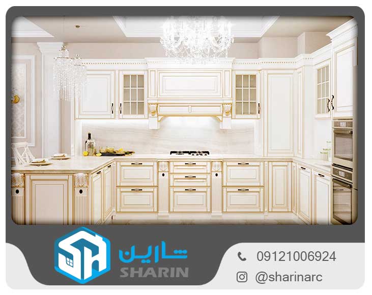 کابینت کلاسیک طلایی