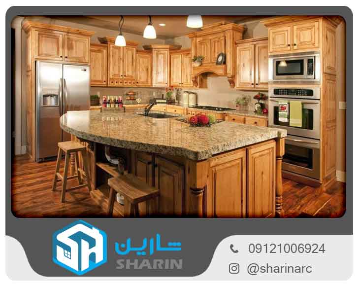 مدل کابینت روکش چوب