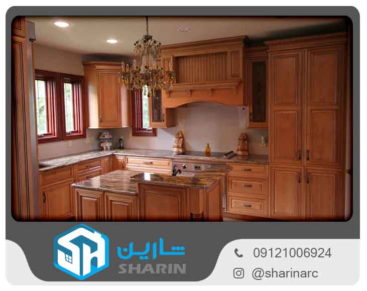 کابینت روکش چوب