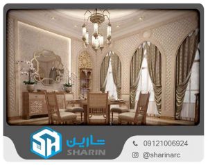 استفاده از پرده ابریشم در سبک معماری کلاسیک 