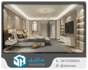 نورپردازی در اتاق خواب مستر 