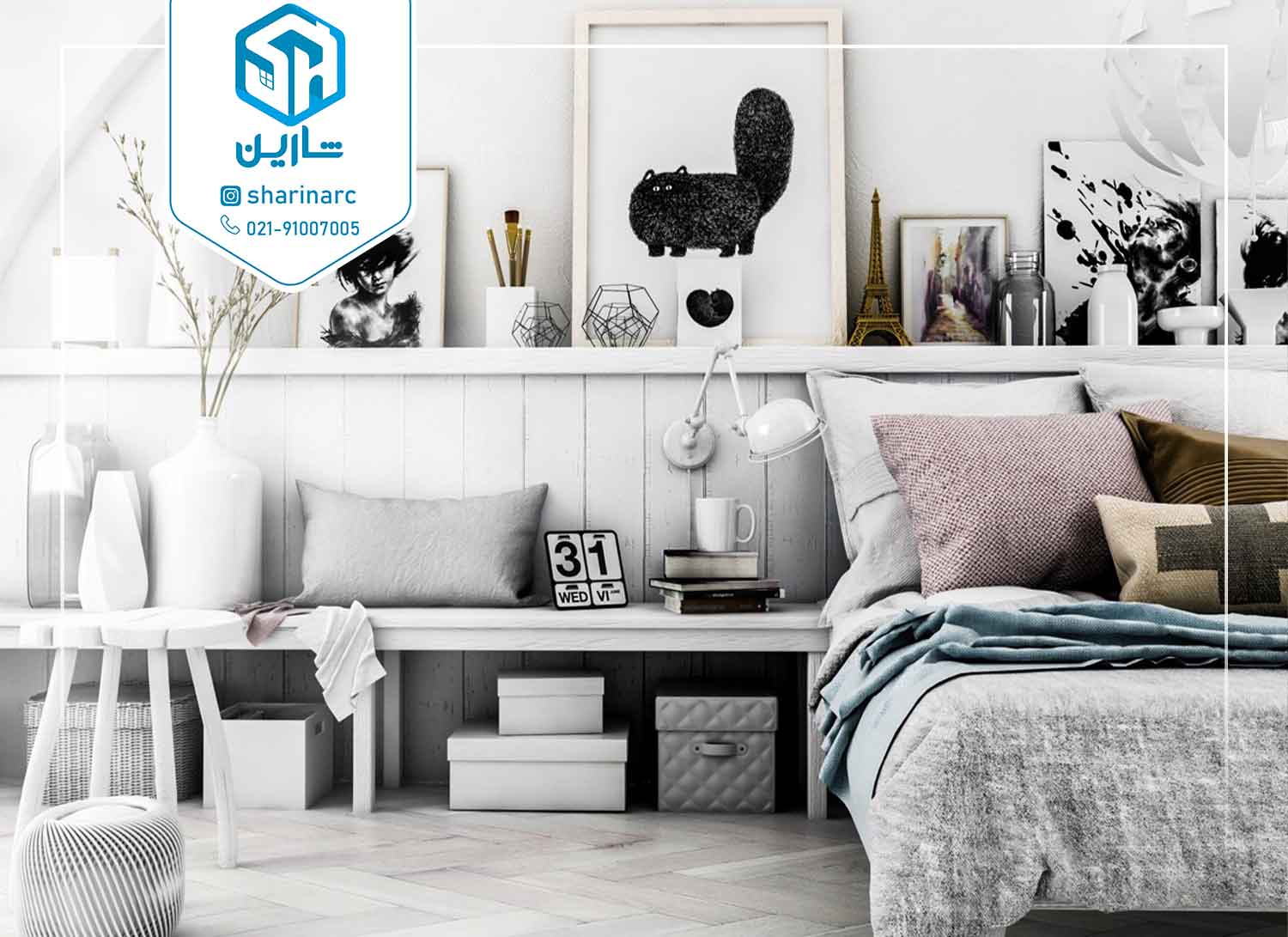 اتاق خواب به سبک اسکاندیناوی